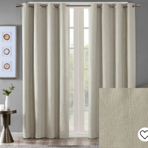 Rune Printed Heathered Blackout Panel - Picture 4 of 10